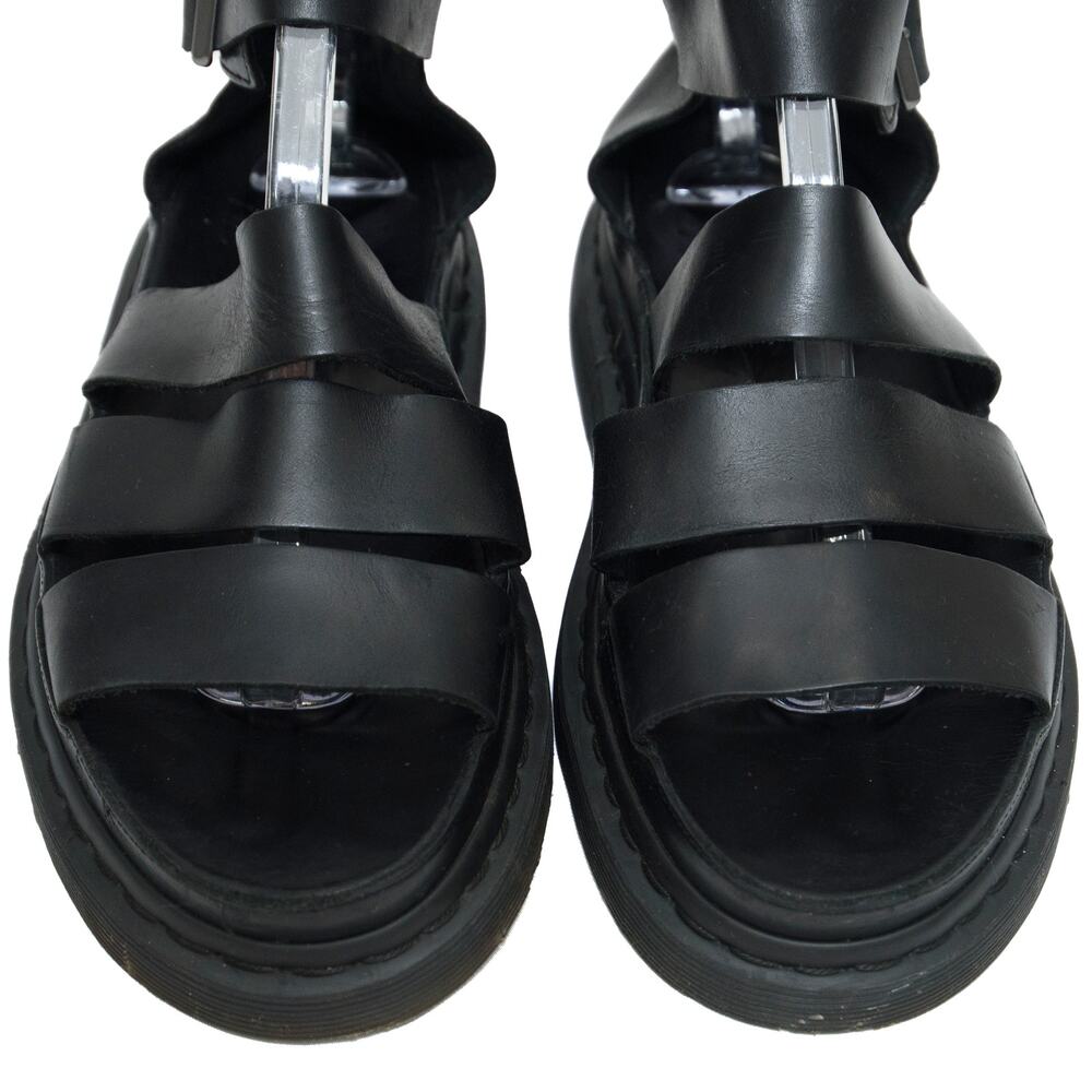 Dr. Marten Black Leather Clarissa Sandals Size 10 - Picture 4 of 12